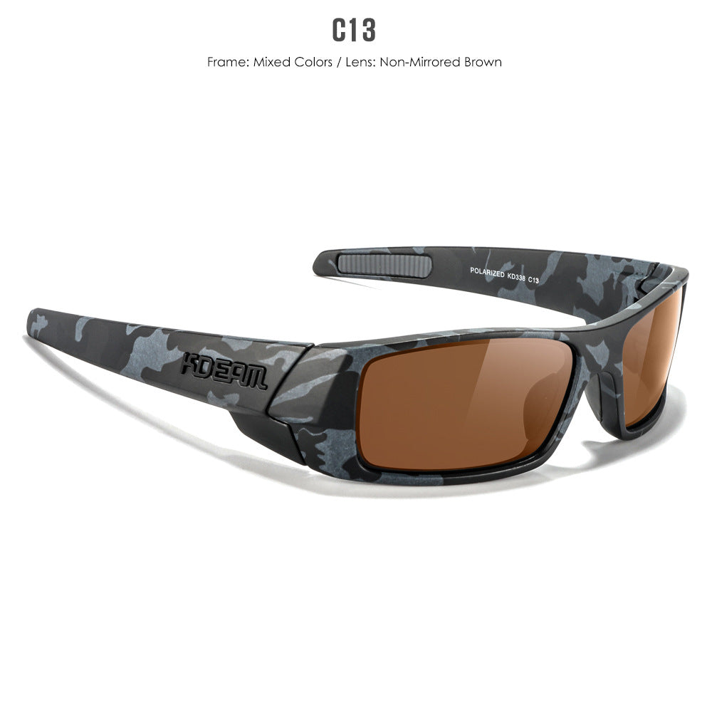 New Outdoor Sports Polarized Sunglasses Square Versatile Eye Protection Colorful Sunglasses