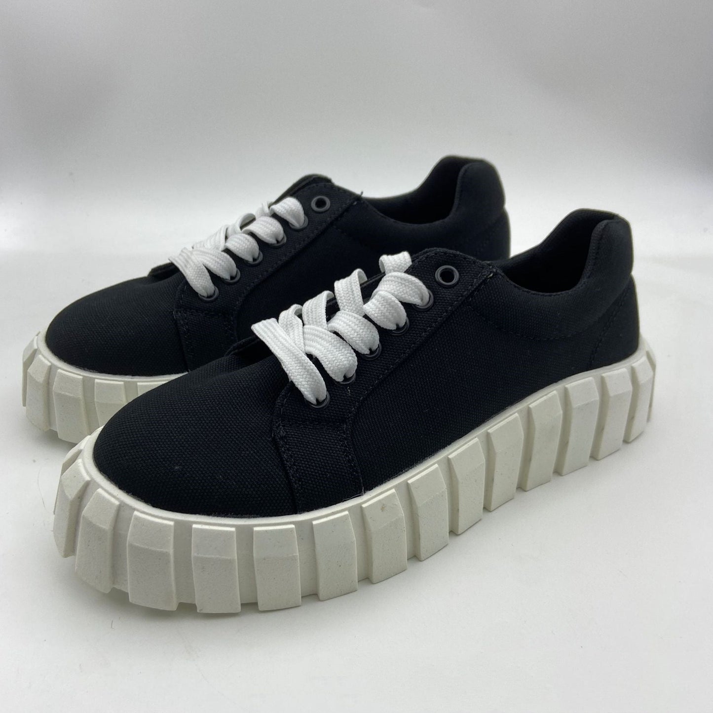 Canvas Platform Sneakers