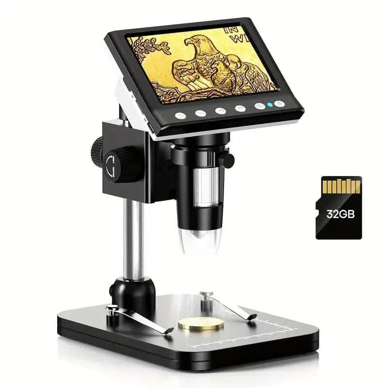 4.3'' IPS LCD Digital Microscope 1000X Magnification Microscope