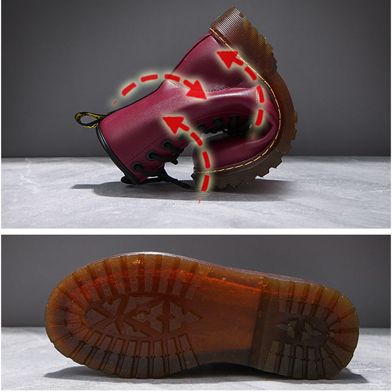 British Style Martin Boots Thick-soled Mid-tube