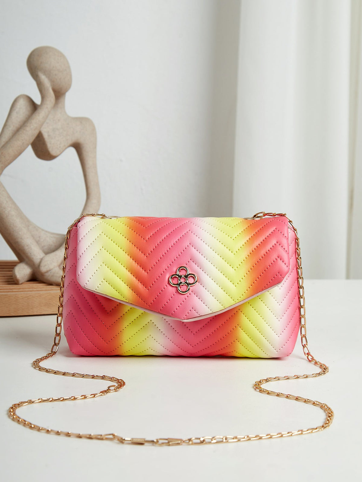 New Contrast Color Polyester Suitable For Portable Travel Lipstick Cosmetics Women's Bag