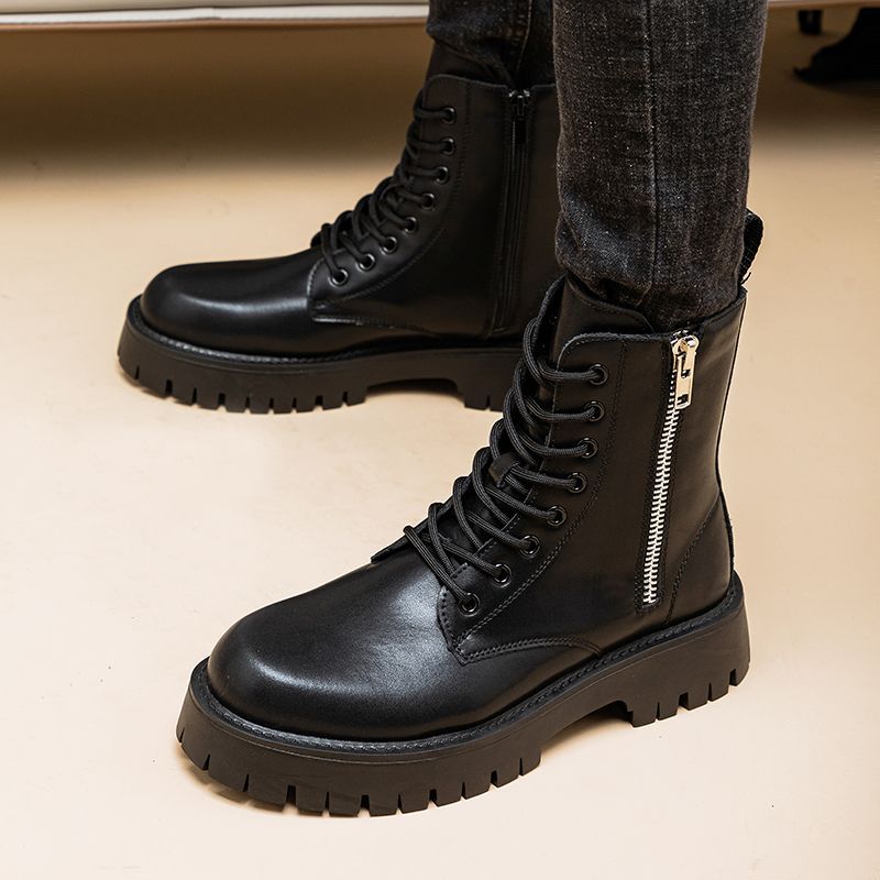Botines Martin de cuero de caña alta
