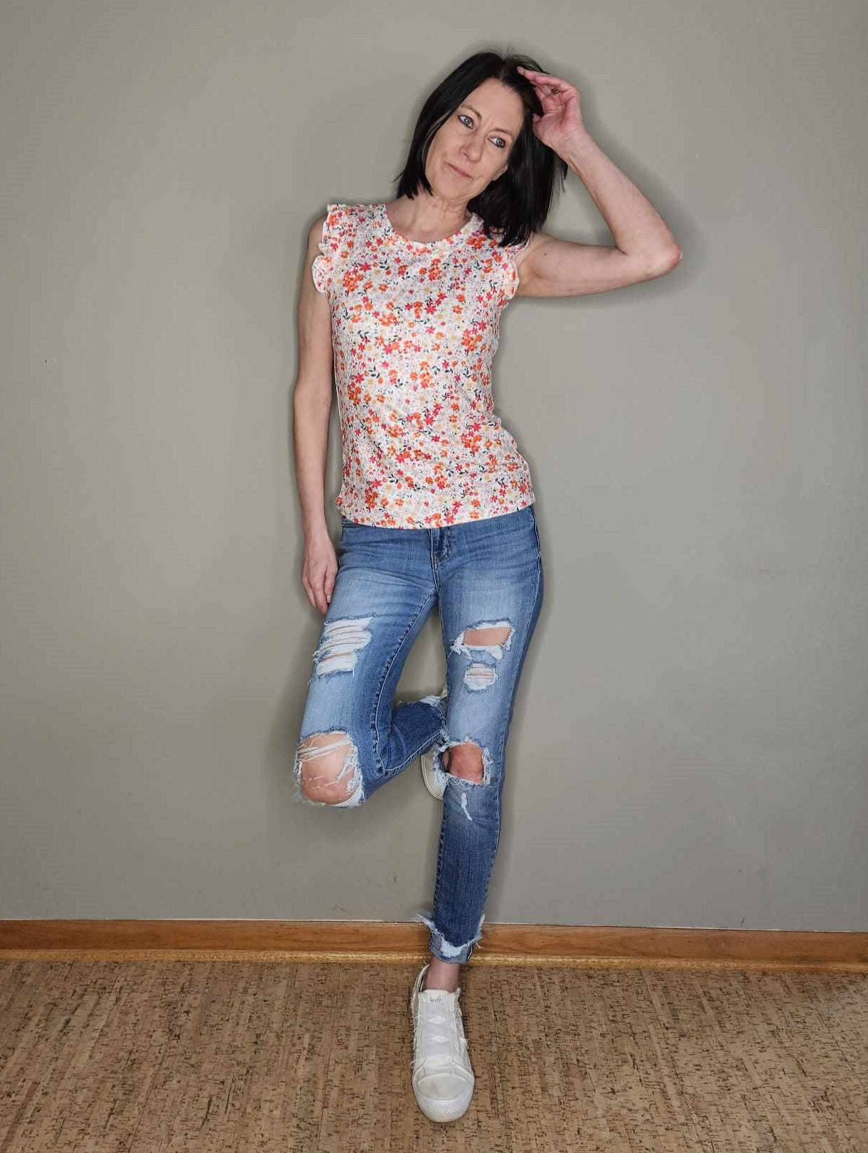 Sweet Something Flutter Sleeve Floral Top