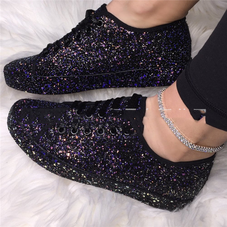 Large Lace-Up Fashion Single Flats