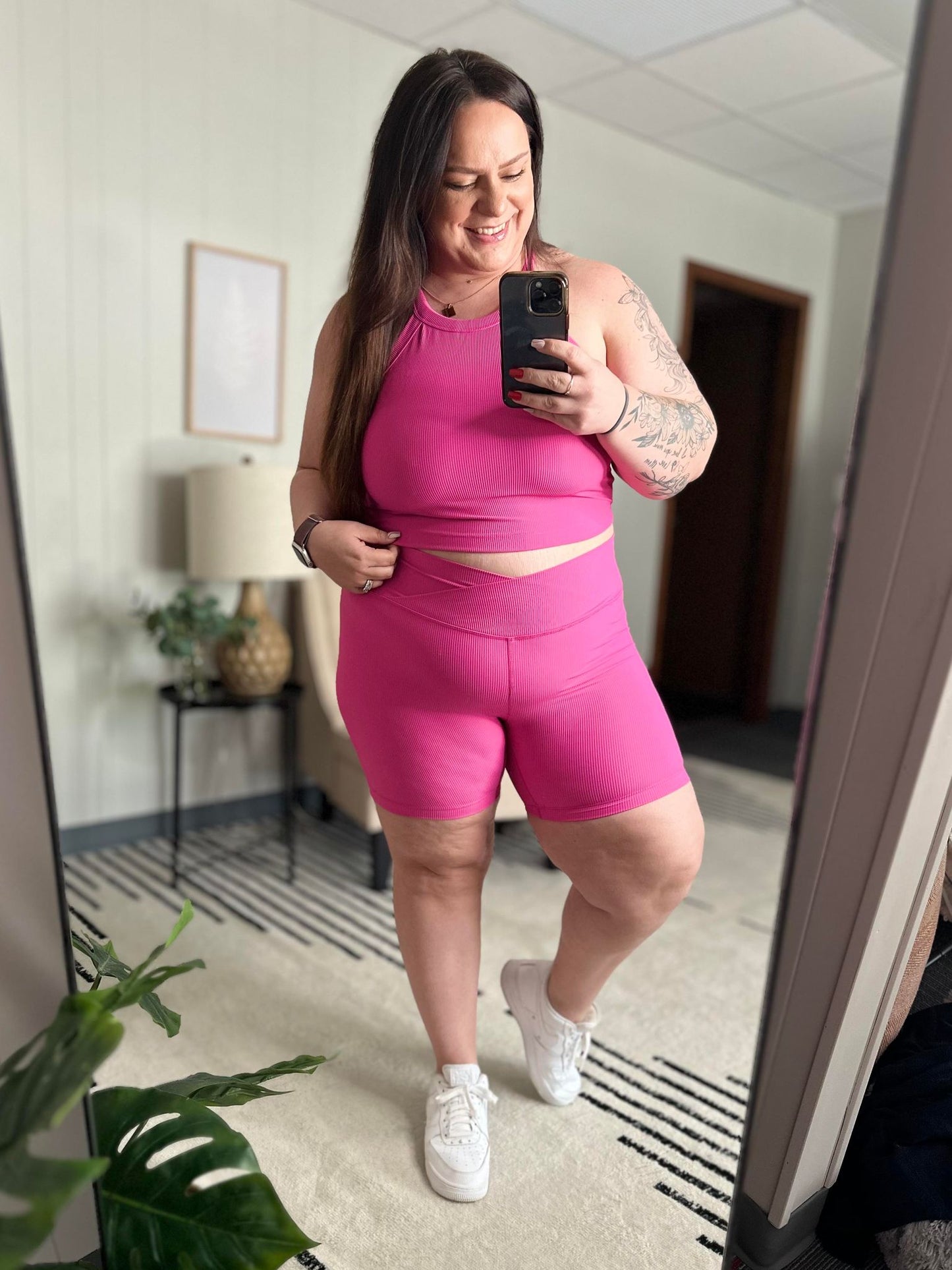 Top corto Sweet Thang en rosa