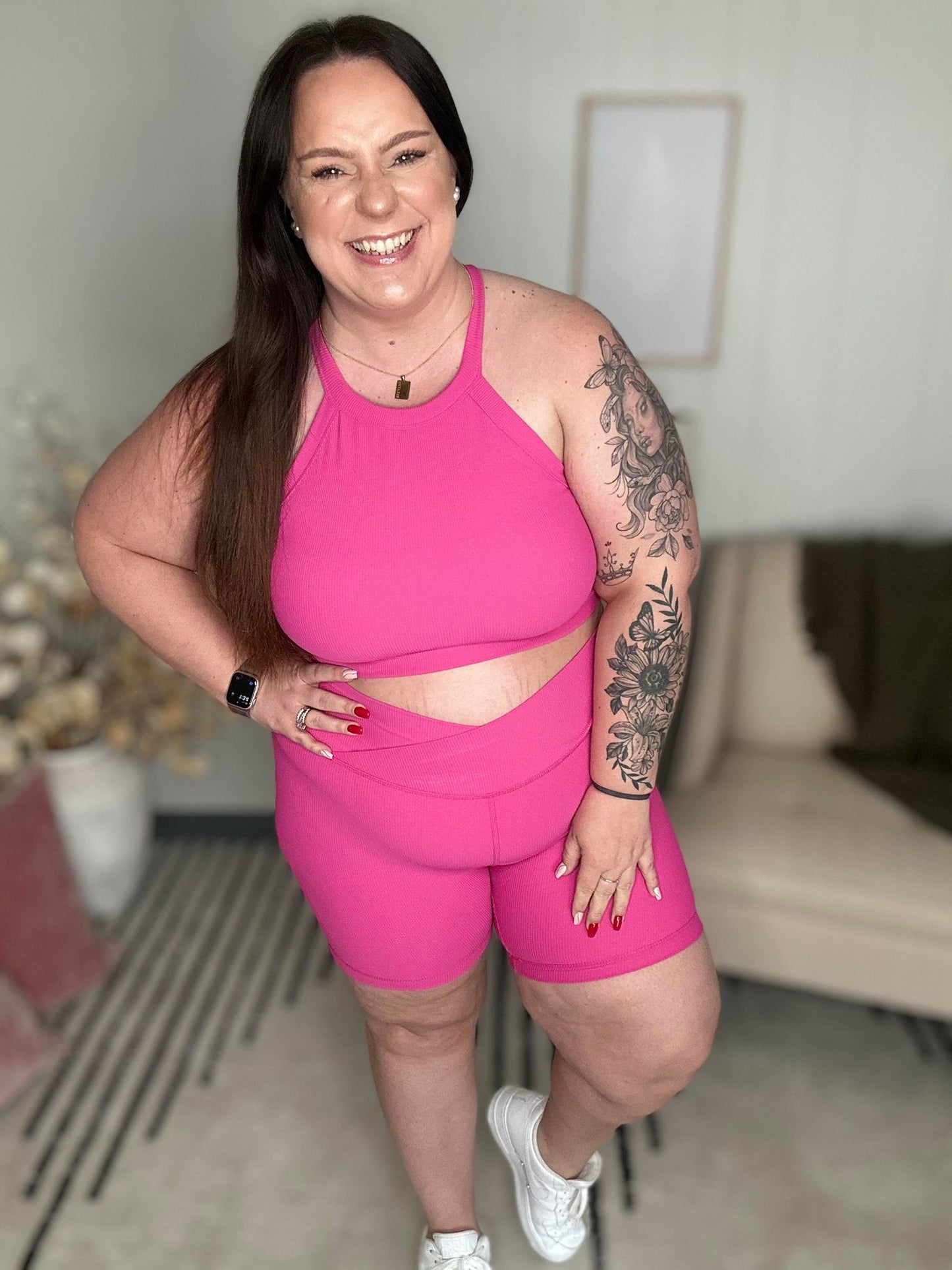 Top corto Sweet Thang en rosa