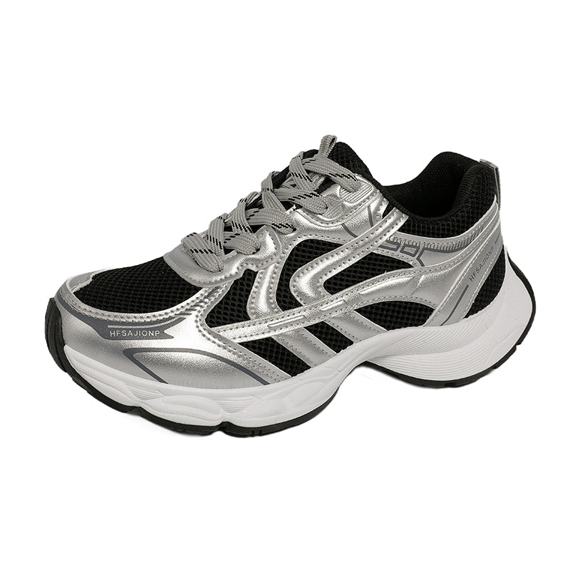 2026 New Arrival Mesh Chunky Sneakers Women, Retro Distressed Breathable Athletic Shoes, Couples Casual Platform Running Sneakers