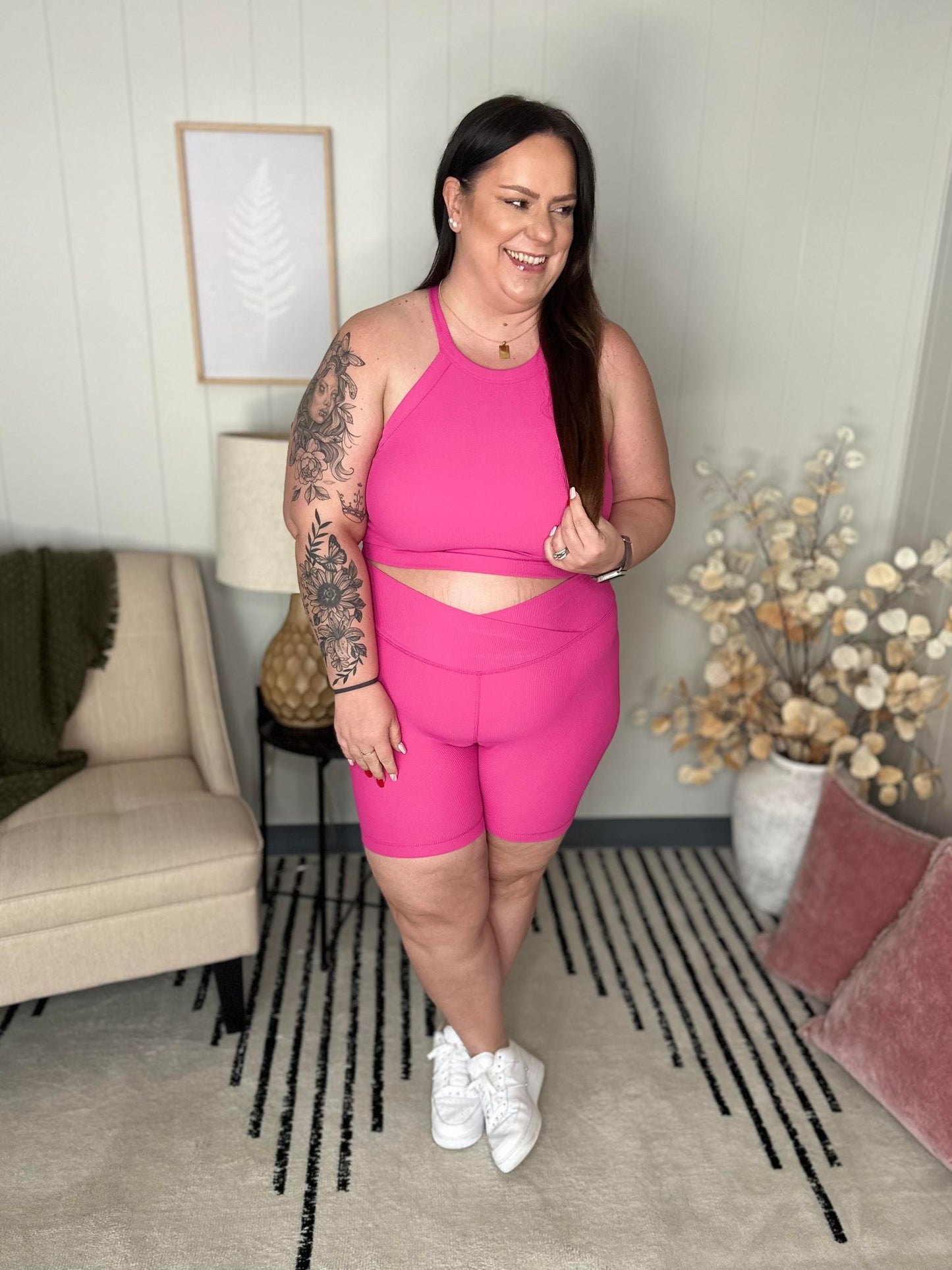 Top corto Sweet Thang en rosa
