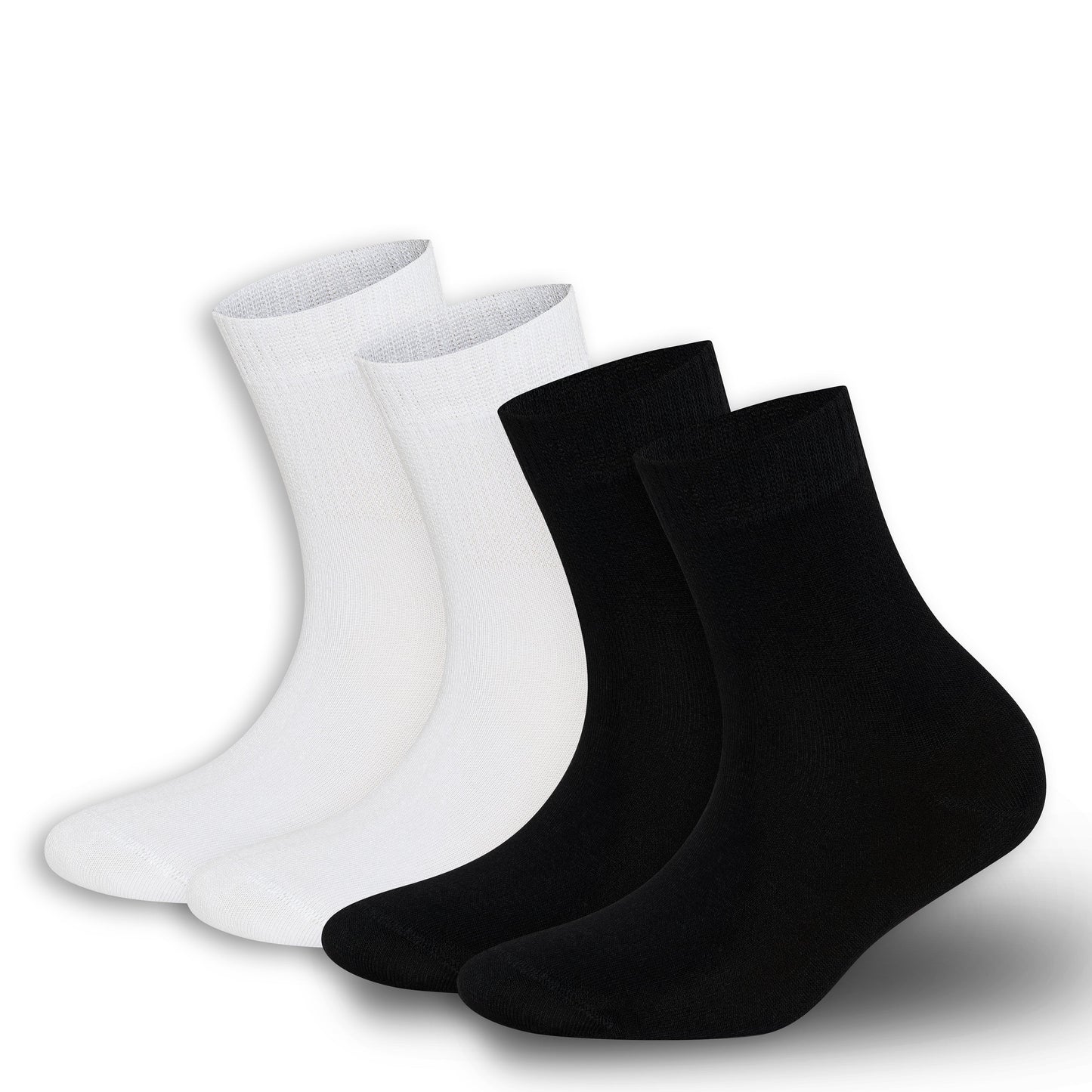 Men’s & Women’s Bamboo Diabetic Ankle Socks 4-Pack