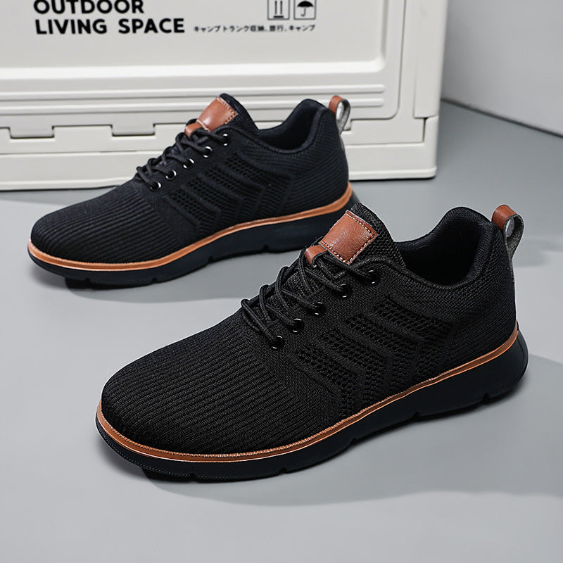 Men's Casual Lace-Up Mesh Walking Sneakers
