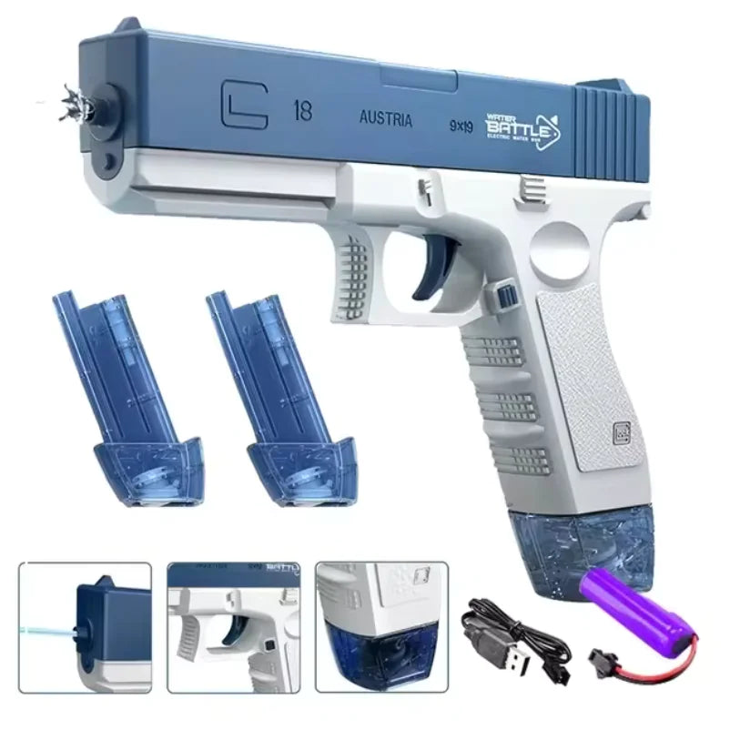 43cm Summer Beach Electric Toy Gun – Portable and Fun for Kids - # BOT&G521810006