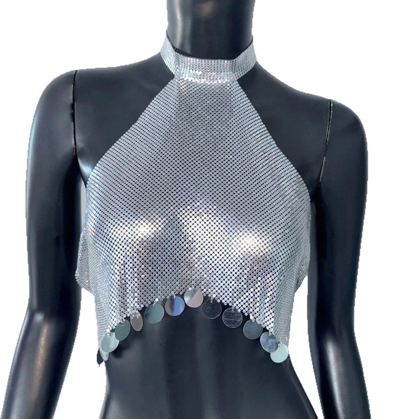 European And American Women's Sequins Halter Top
