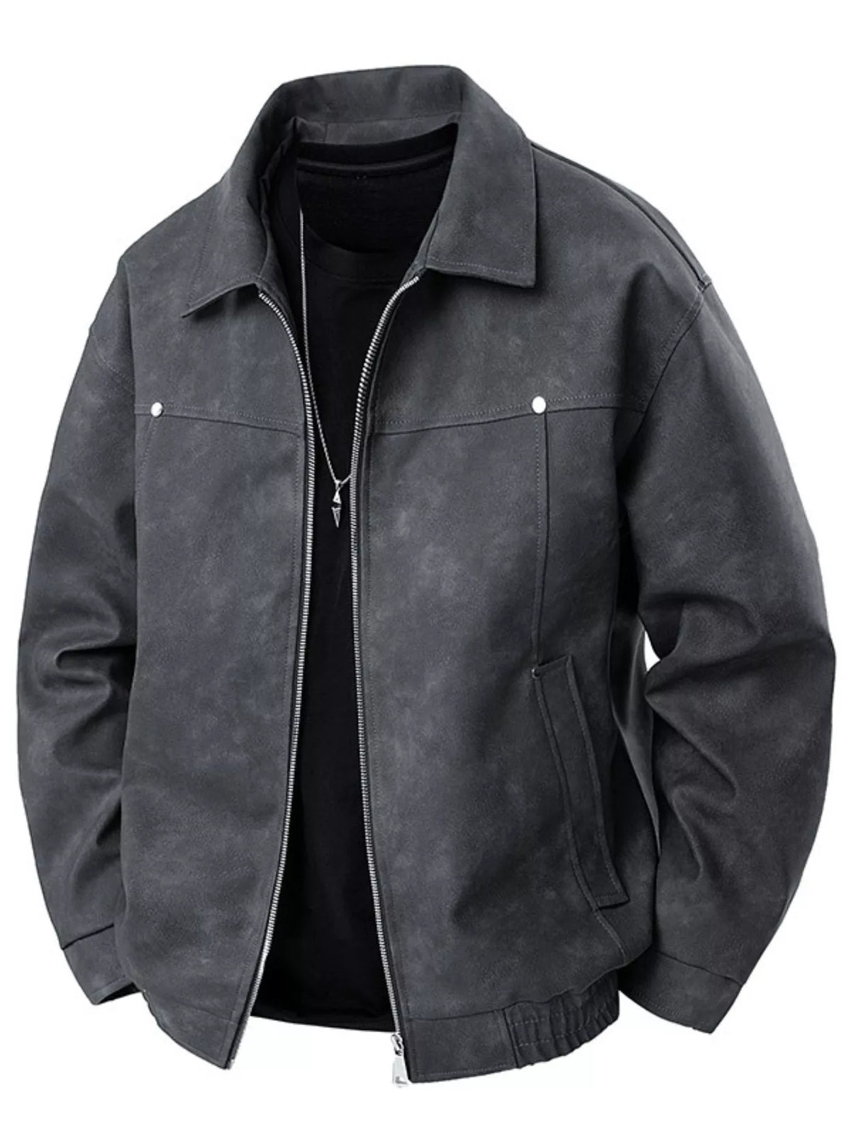 Men's Plus Size Zip Up Bomber Jacket