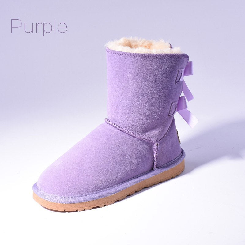Women's Bow Detail Snow Boots