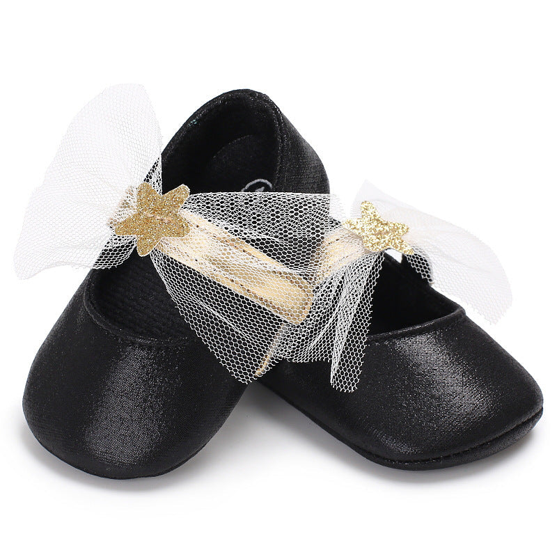 Star lace, baby princess shoes, toddler shoes, soft soled shoes, baby shoes