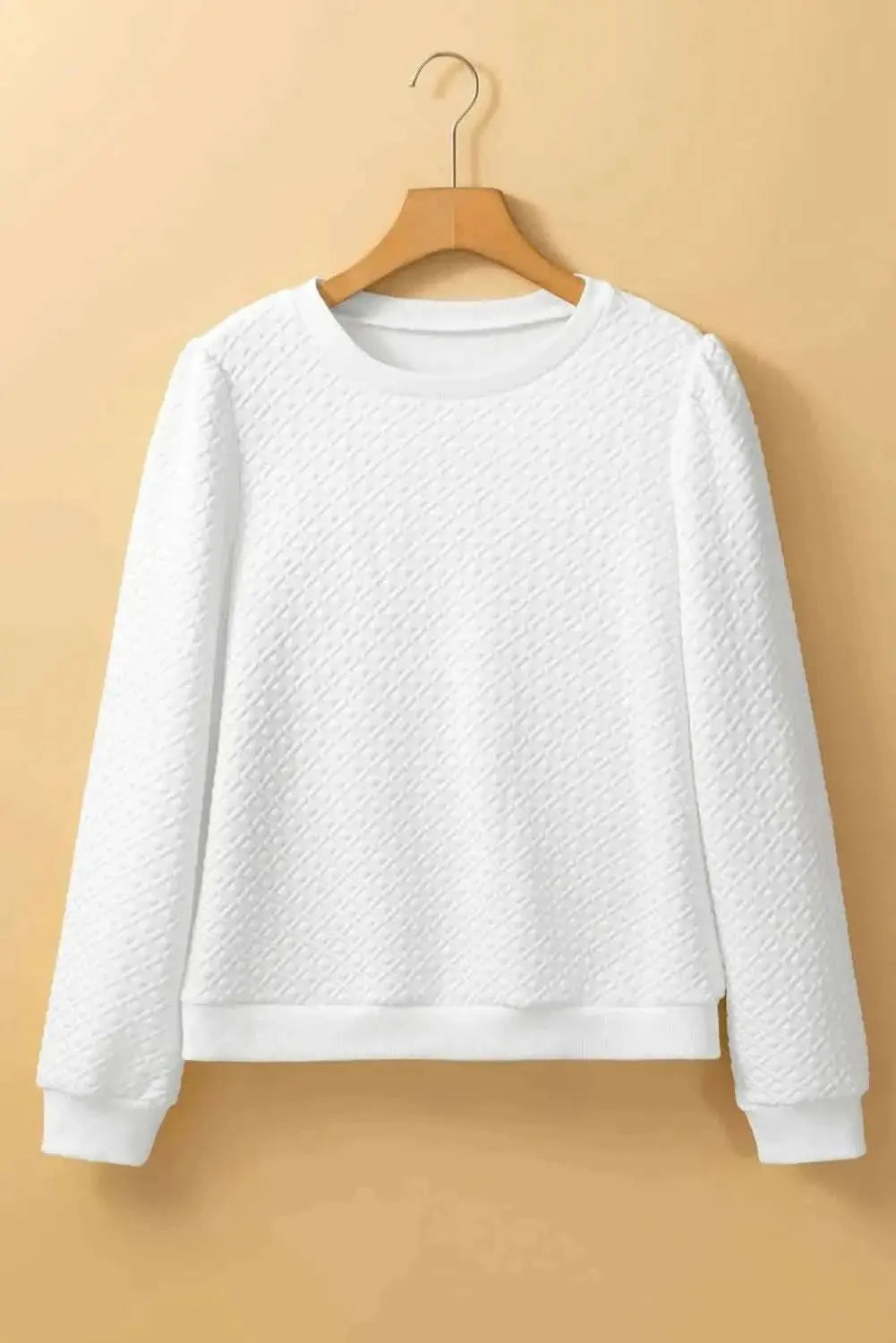 Trendsi Women's Textured Long Sleeve Top — Flattering Fit For Everyday Wear