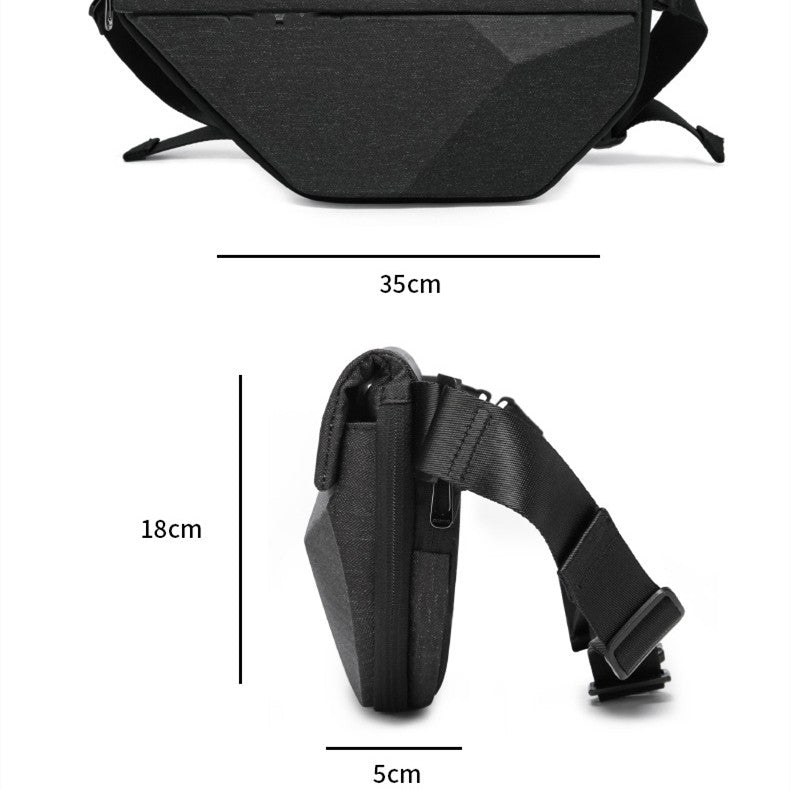 Men's Geometric Shoulder Bag