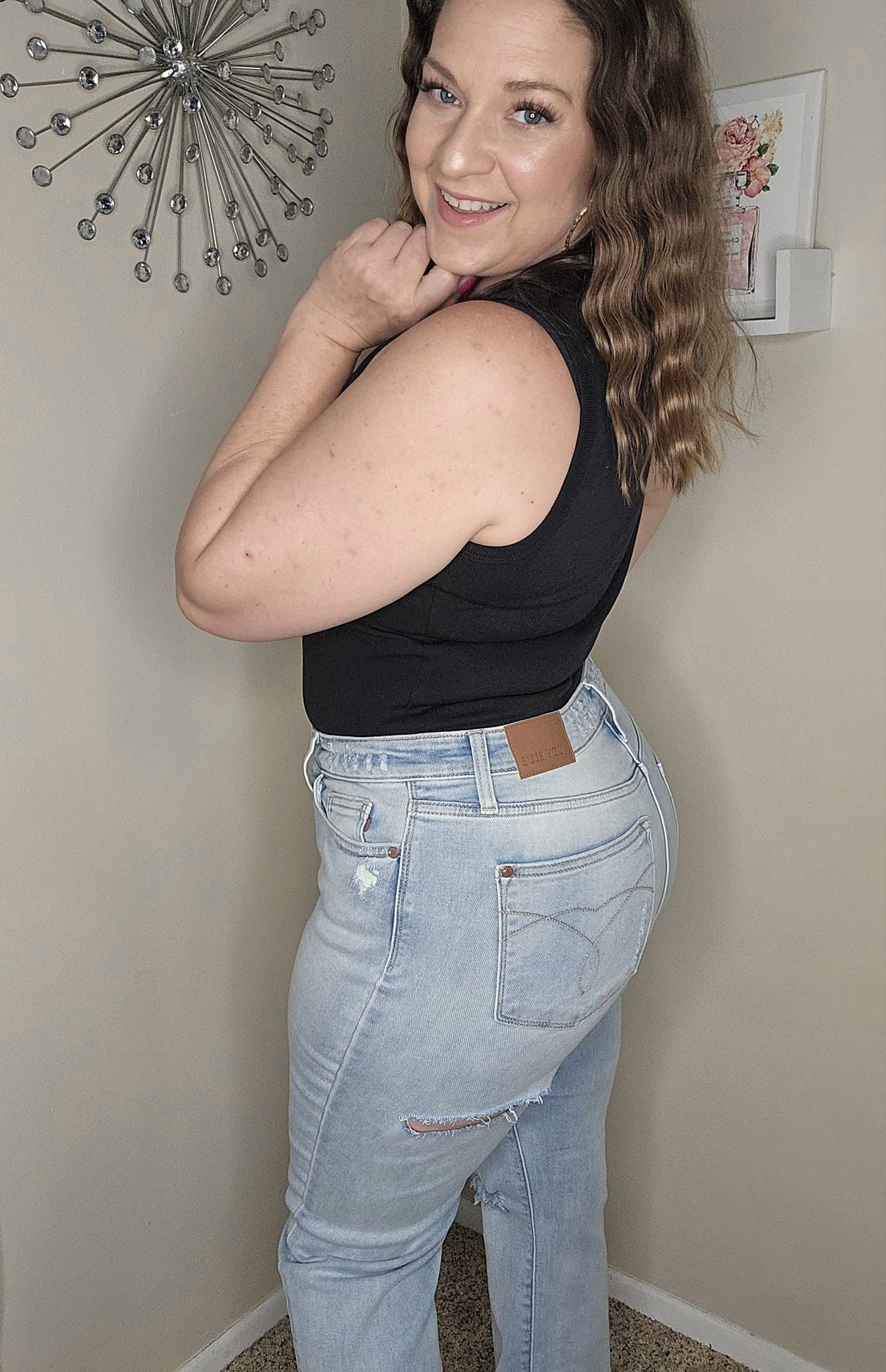 Jeans rectos Parker High Rise estilo años 90