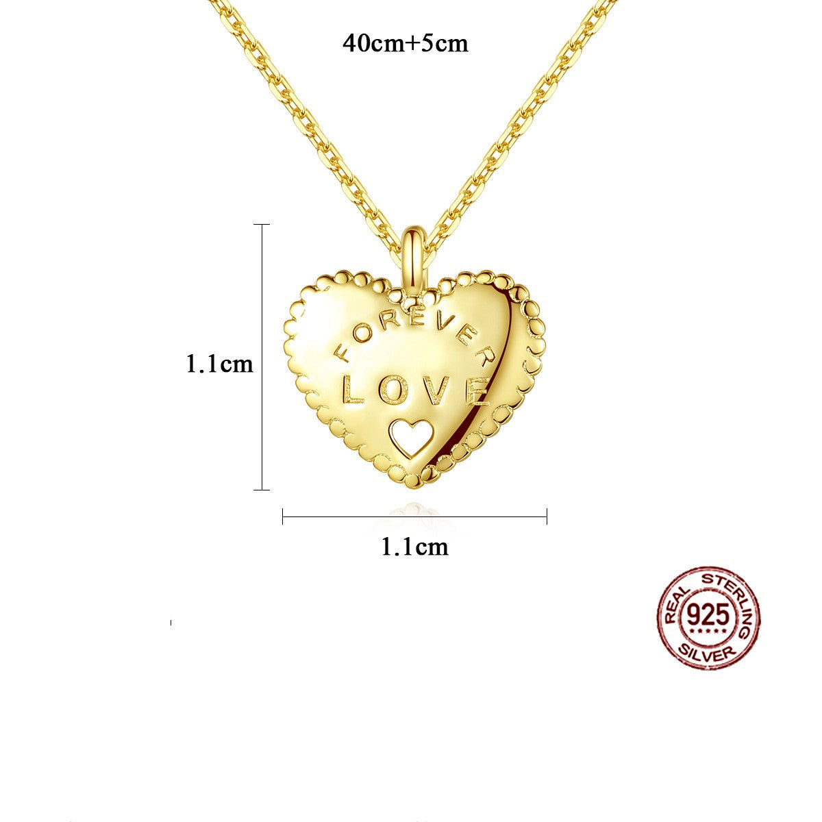 Heart Necklace Design S925 Silver