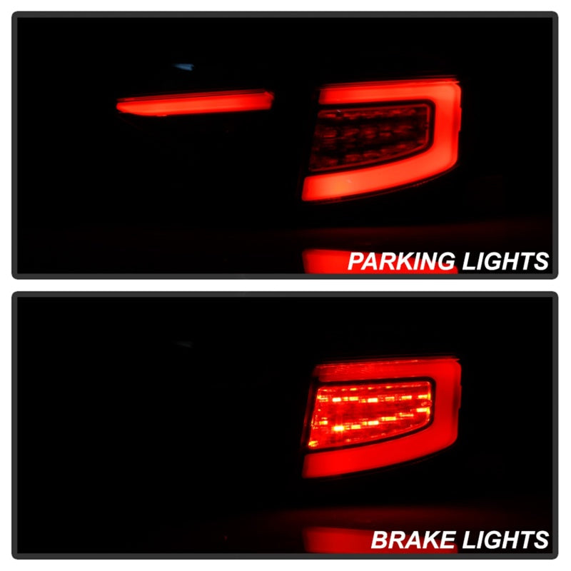 Spyder 08-14 Subaru Impreza WRX Hatchback Luces traseras LED Señal secuencial Humo negro ALT-YD-SI085D-SEQ-BSM