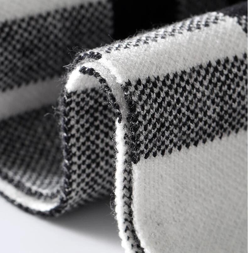Cashmere-like Plaid Long Men's Scarf