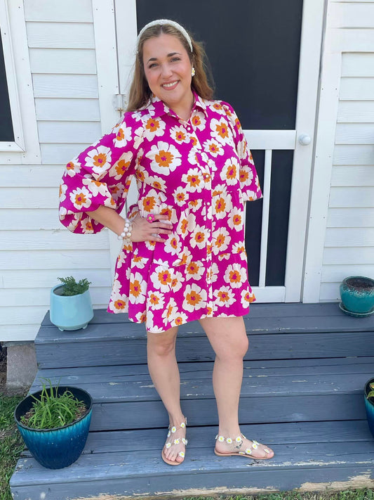 Vestido Camisero Floral Magníficamente Moderno