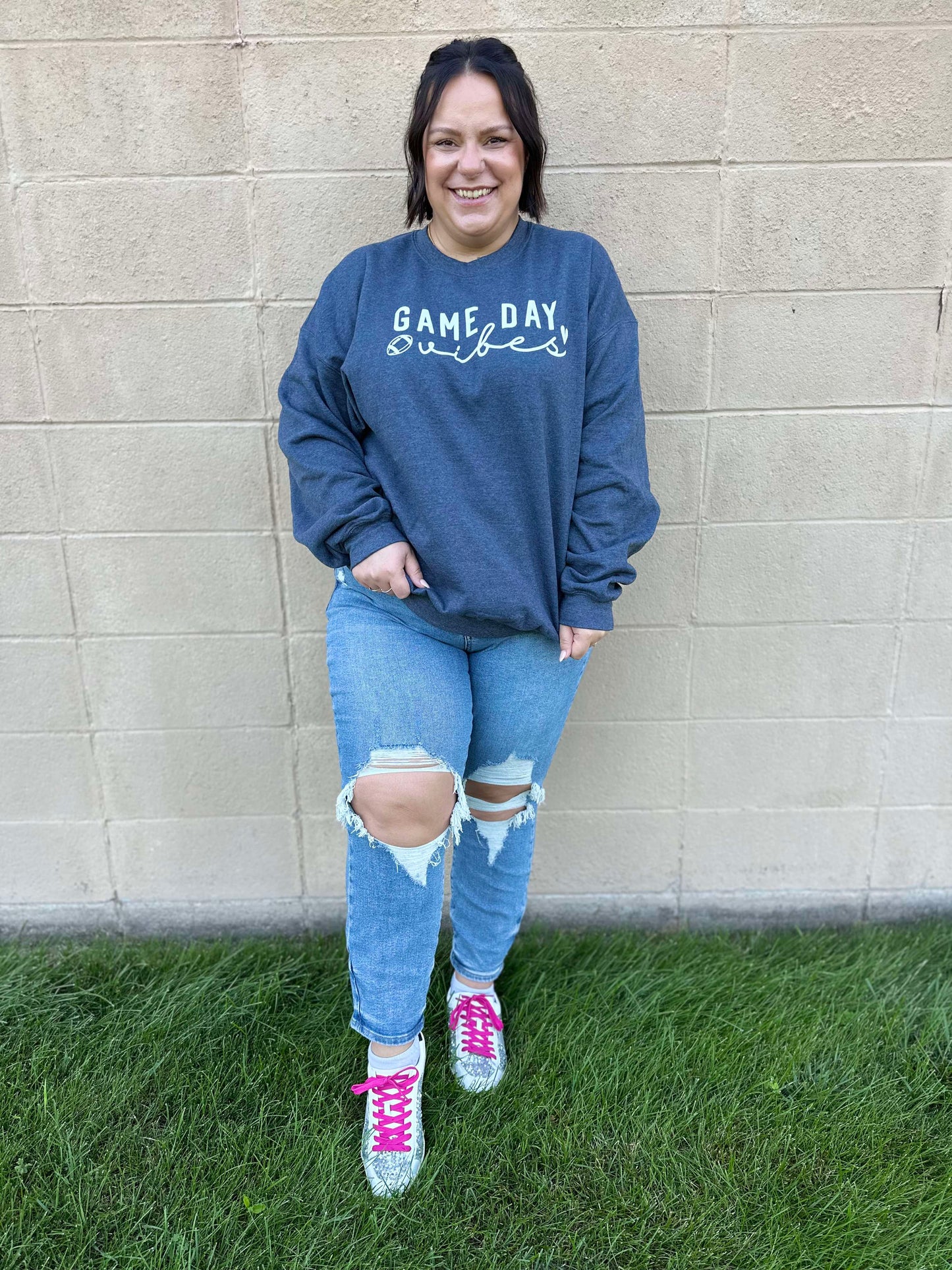 Sudadera con Capucha "Ambiente de Día de Partido"