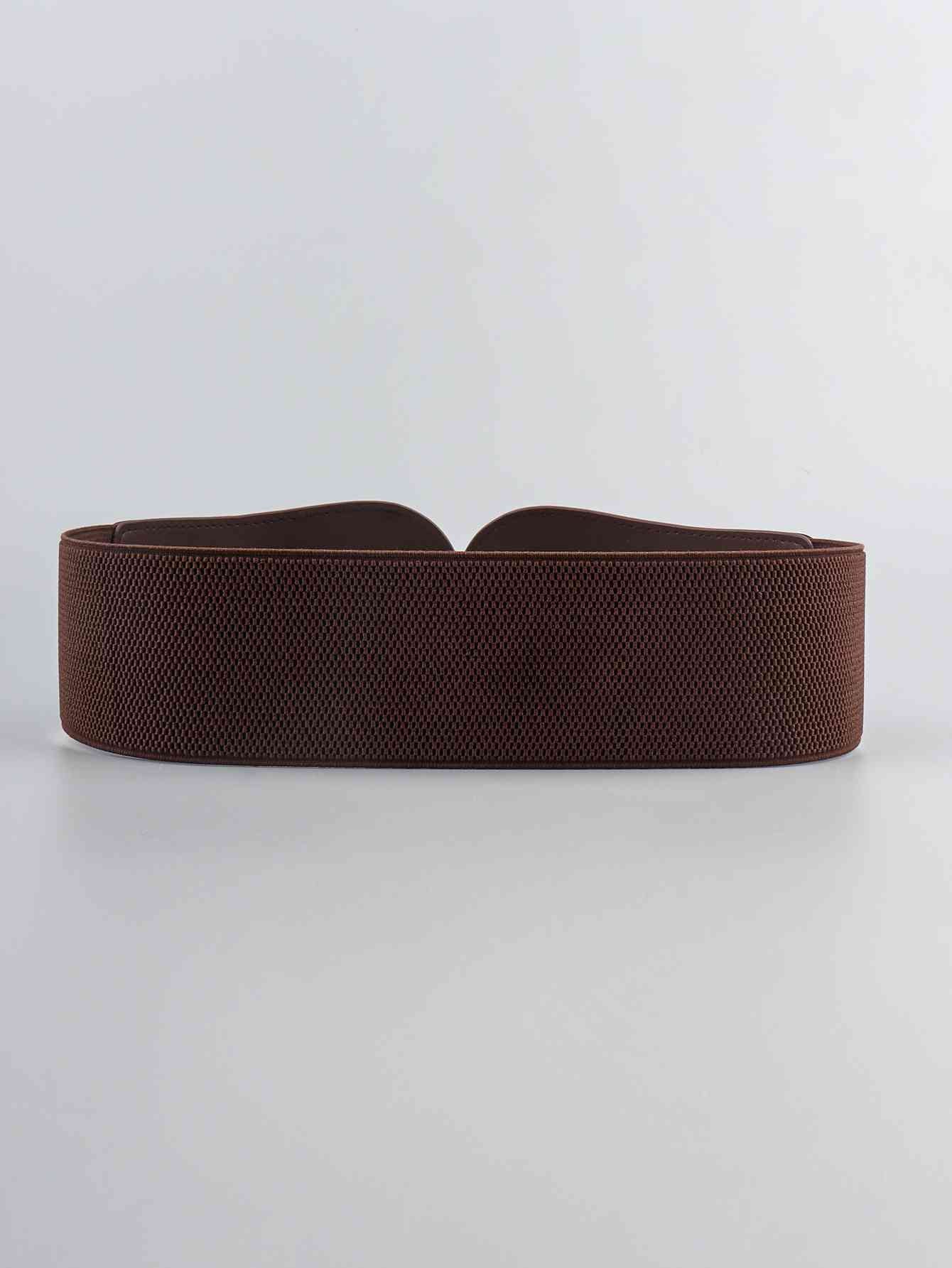 Elegant Fashion PU Elastic Wide Belt – Adjustable Comfort Fit See size chart under “more details”