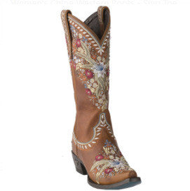 Women's Mid-Heel Ethnic Embroidered Mid-Tube Boots