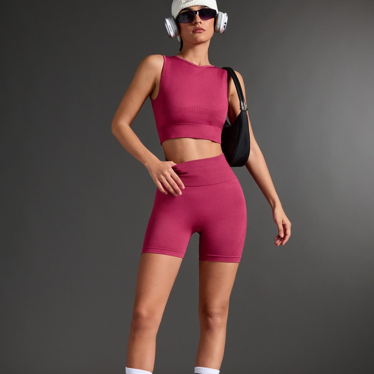 Amazon Yoga Shorts Summer Running Tight Sports Women's High-Waisted Fitness Shorts High Elasticity Butt-Lifting Quick-Dry