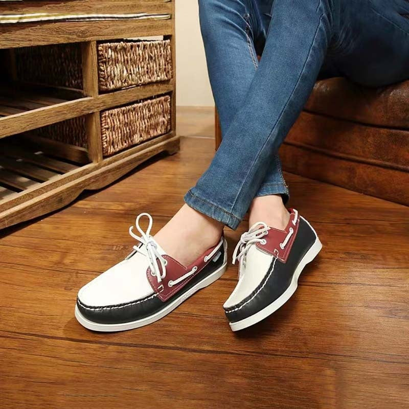 Men's Business Casual Leather Flats