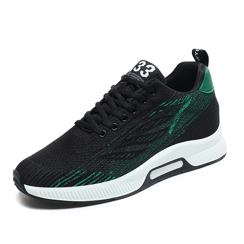 Men's Flyknit Breathable Height Increasing Sneakers