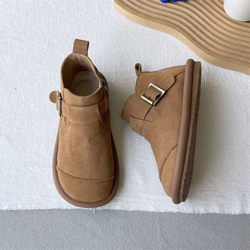 Mori Style Retro Soft Leather Martin Ankle Boots