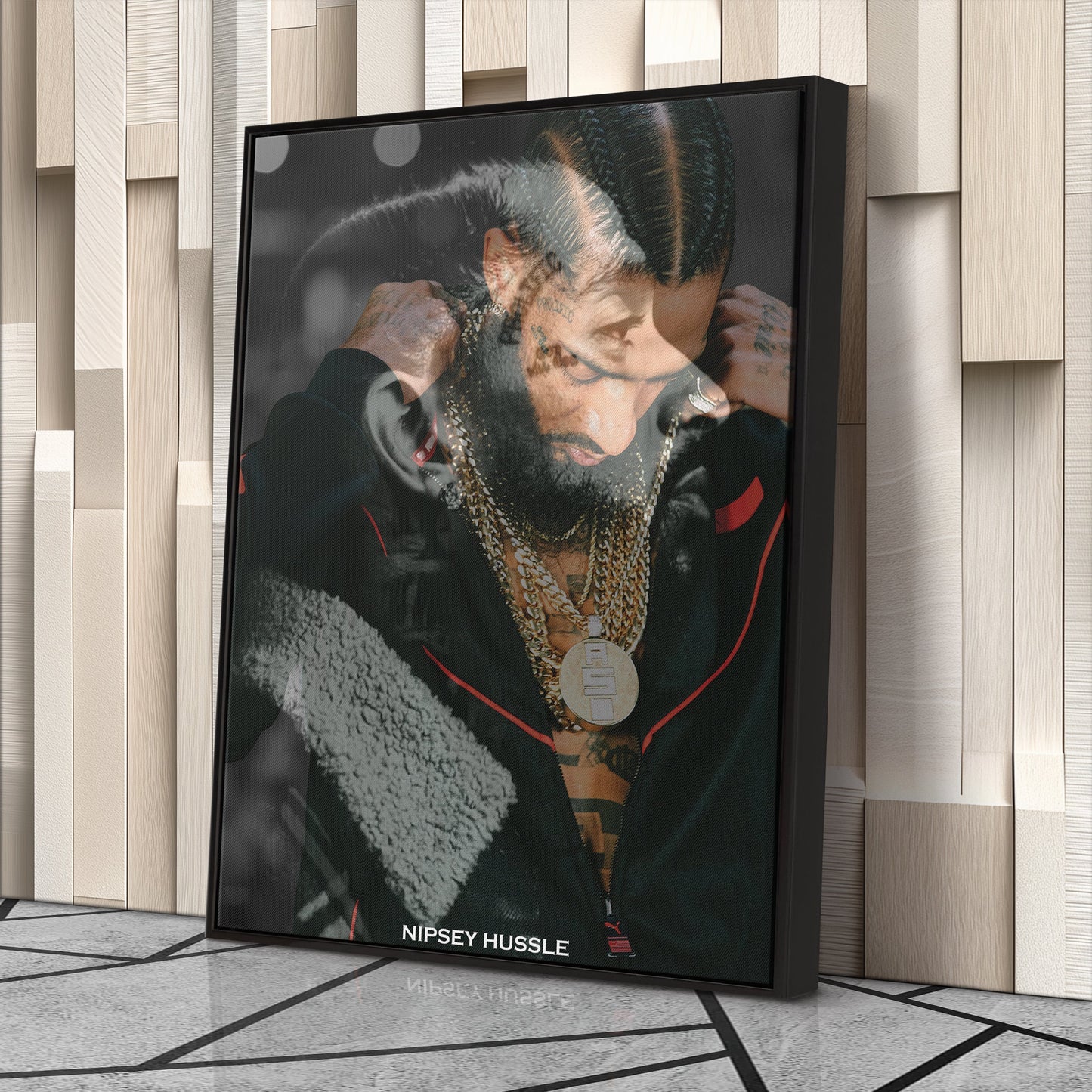 Nipsey Hussle Canvas – Rap Legend Wall Art for Studio Decor