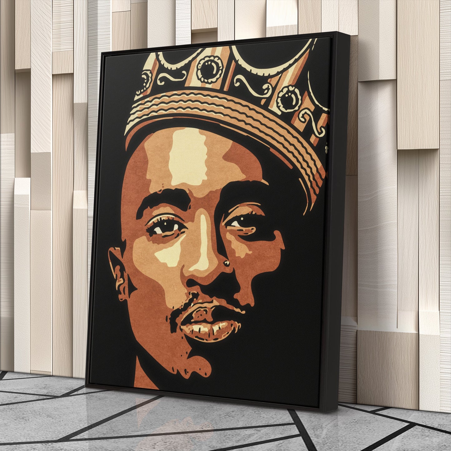 Tupac Canvas – Iconic Rap Wall Art for Music Lovers