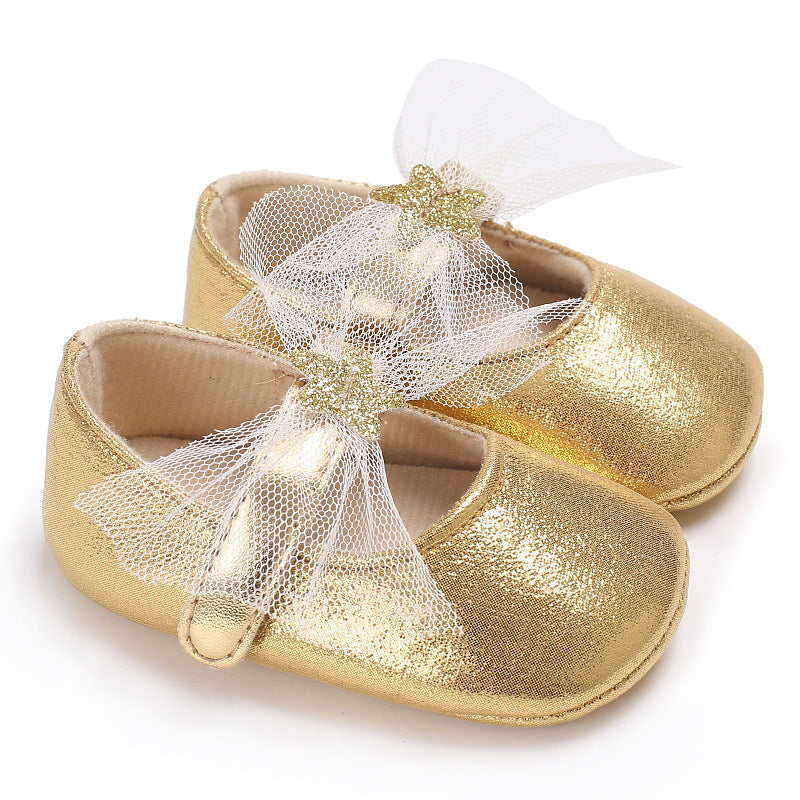 Star lace, baby princess shoes, toddler shoes, soft soled shoes, baby shoes