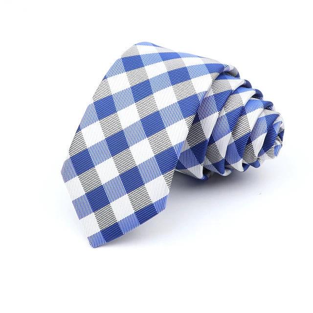 Men's 6cm Casual Ties Skinny Tie Fashion Polyester Plaid