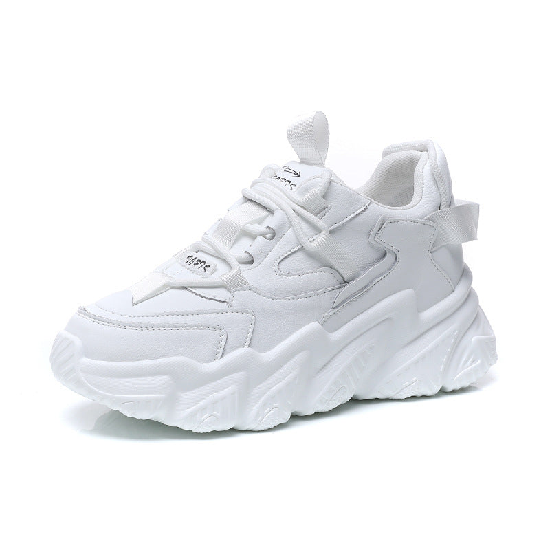 Versatile Platform Chunky Sole Sneakers For Women
