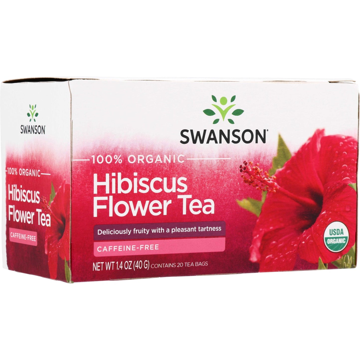100% Organic Hibiscus Flower Tea - Caffeine Free