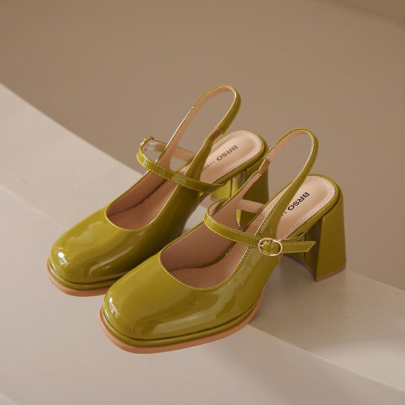 Women's French Toe Cap High-Heel Sandals
