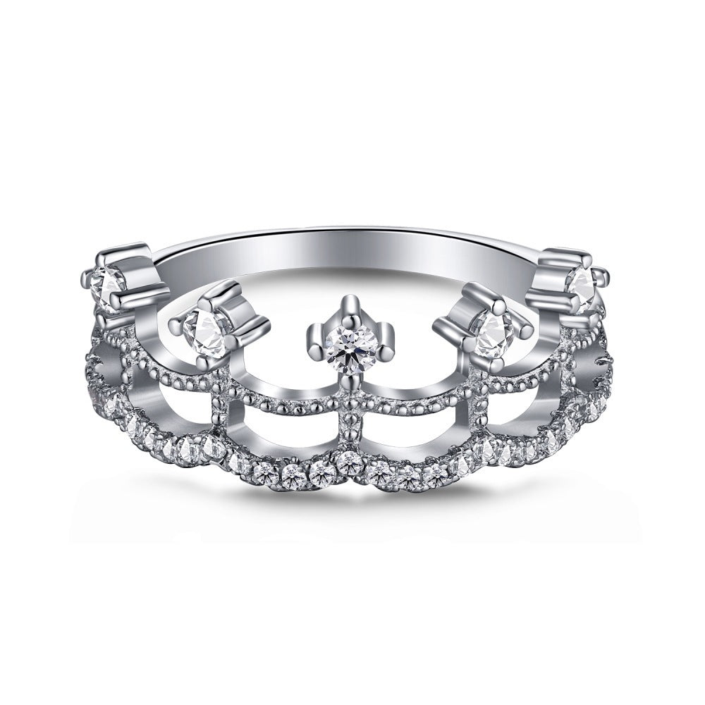 S925 Silver Lace Skirt Ring