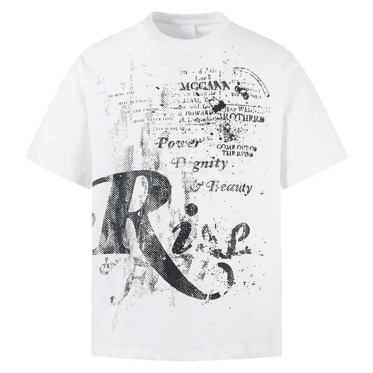Men's And Women's Letter Printing Casual Couple's Tops