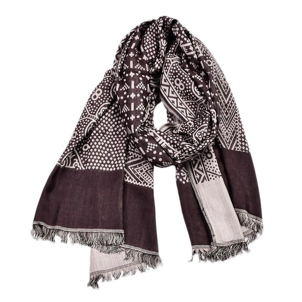Men's Cotton And Linen Short Scarf