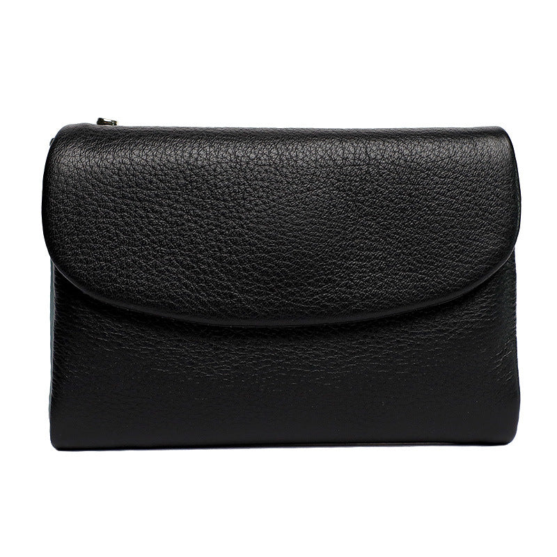 Women's Genuine Leather Short Wallet Card Holder Handbag