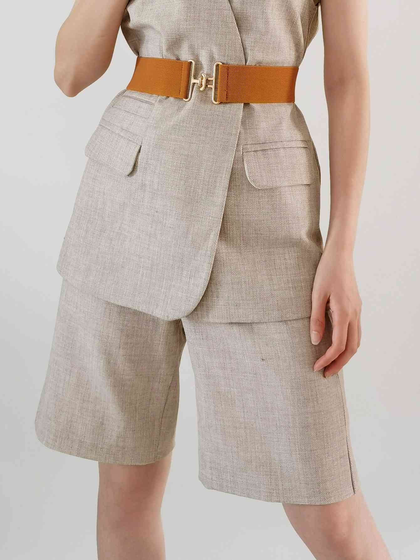 Cinturón ancho elástico StylishFit - Comodidad ajustable y diseño elegante. Consulte la tabla de tallas en "más detalles".