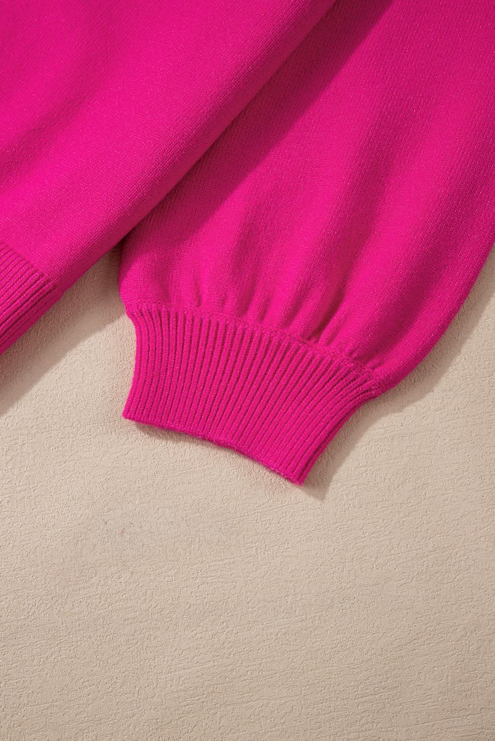 Sweaters Love Salve Strawberry Pink Plus Size Women's Sweater: Casual, Pearled Decor