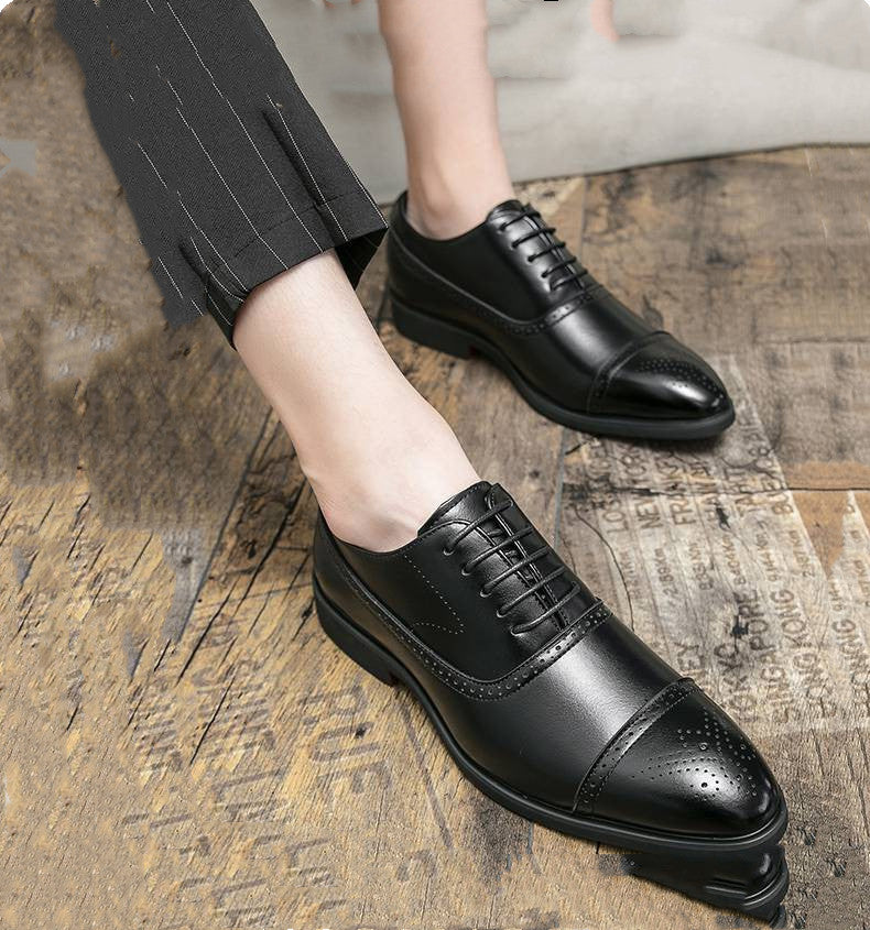Men's Pointed Leather Boots