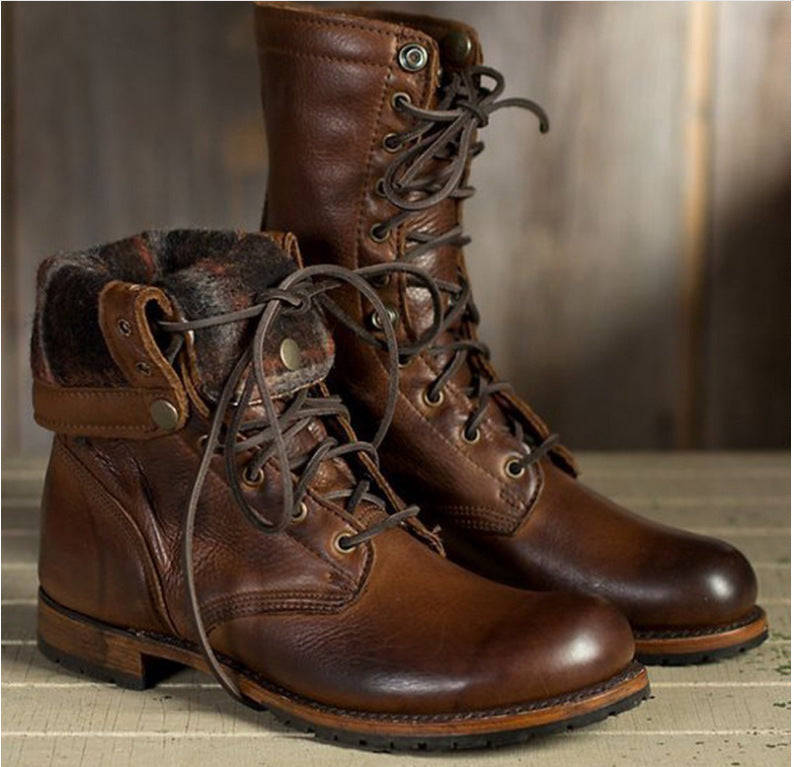 Knight Lace-Up Boots