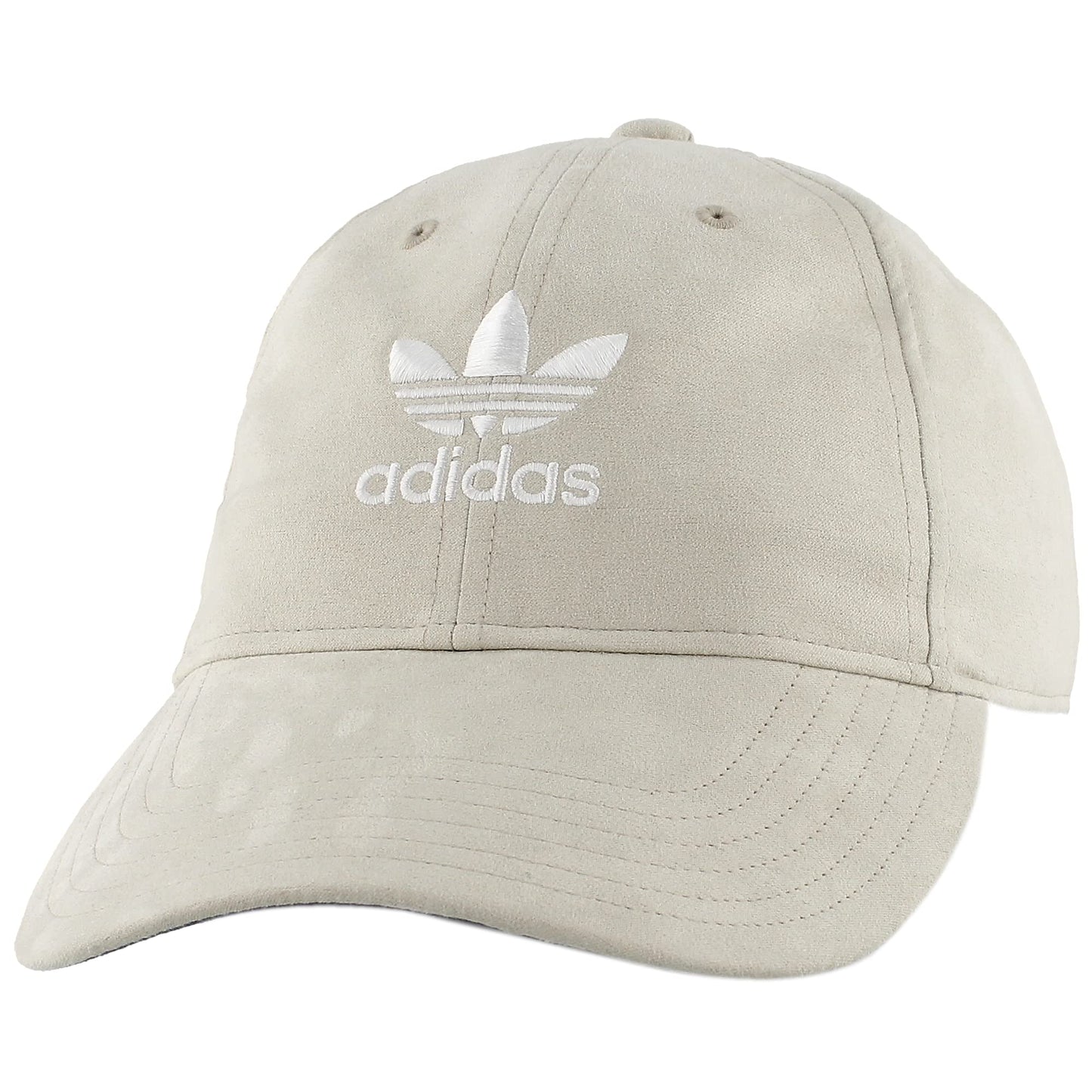 adidas Originals Womens Originals Relaxed Plus Strapback Clear Brown Suede/White One Size