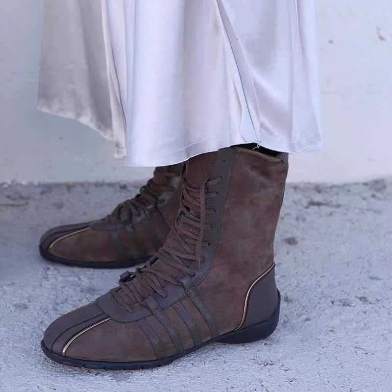 New Vintage Knight-style Women's Ankle Boots